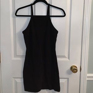 Express black cotton dress